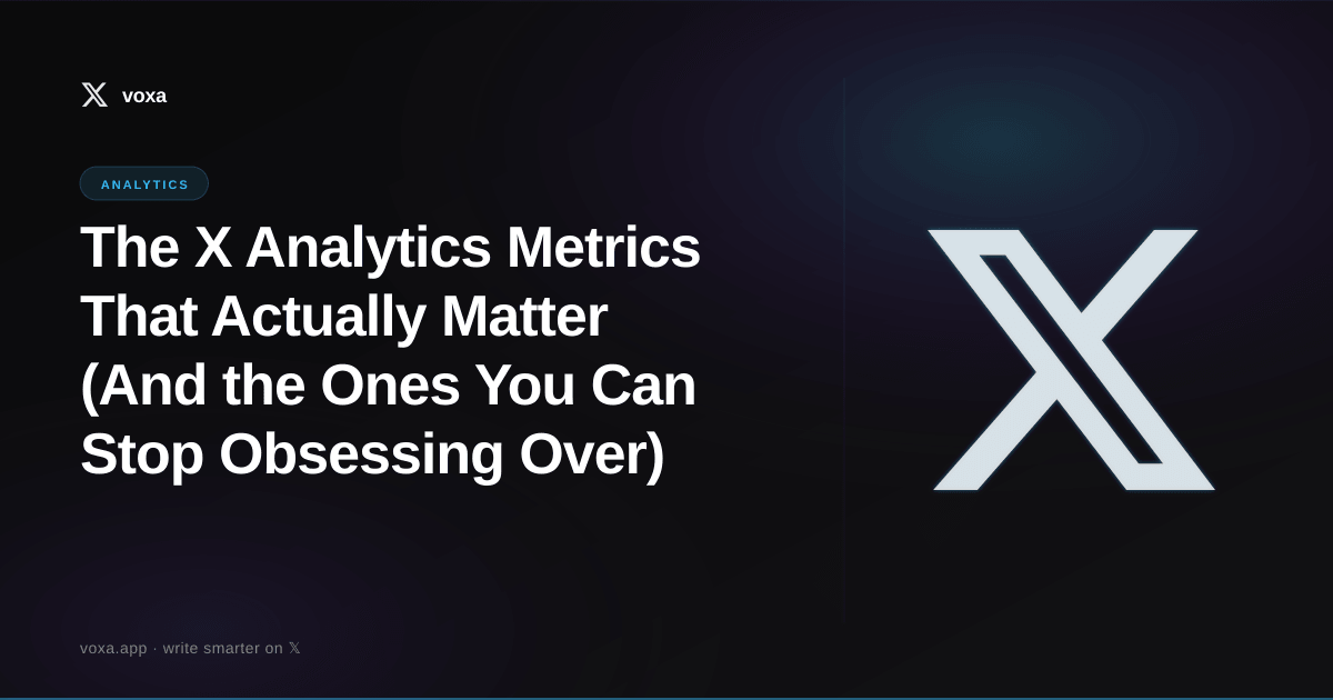 Featured image for: The X Analytics Metrics That Actually Matter (And the Ones You Can Stop Obsessing Over)